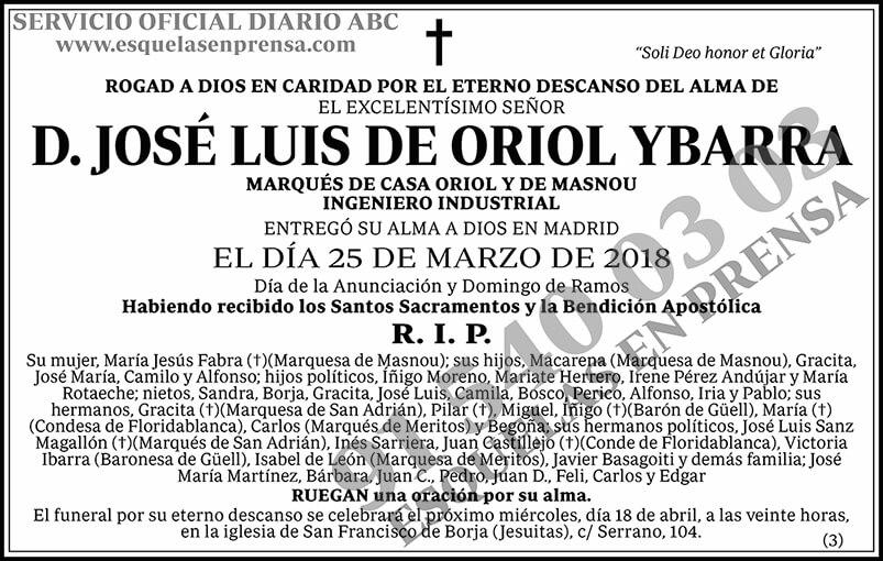 José Luis de Oriol Ybarra
